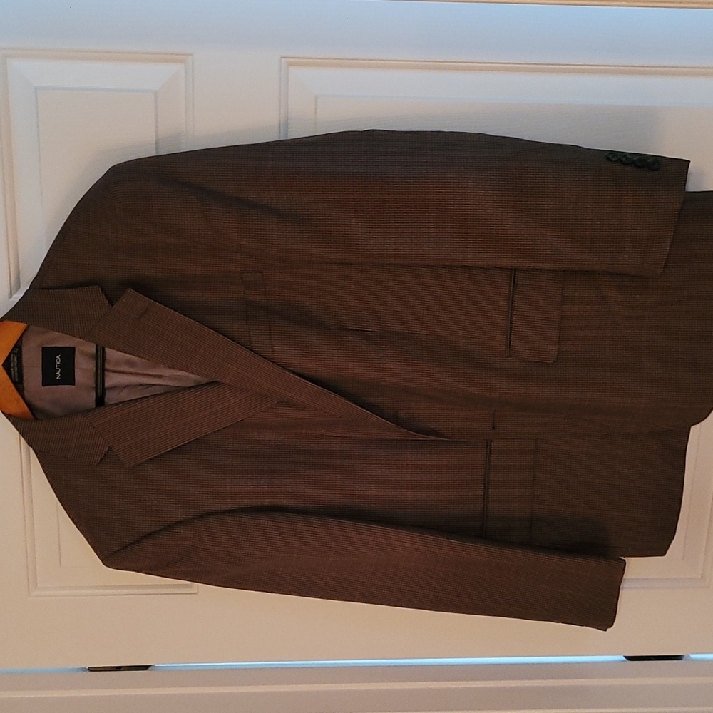 Nauticaa Brown Mens Sportcoat 44R